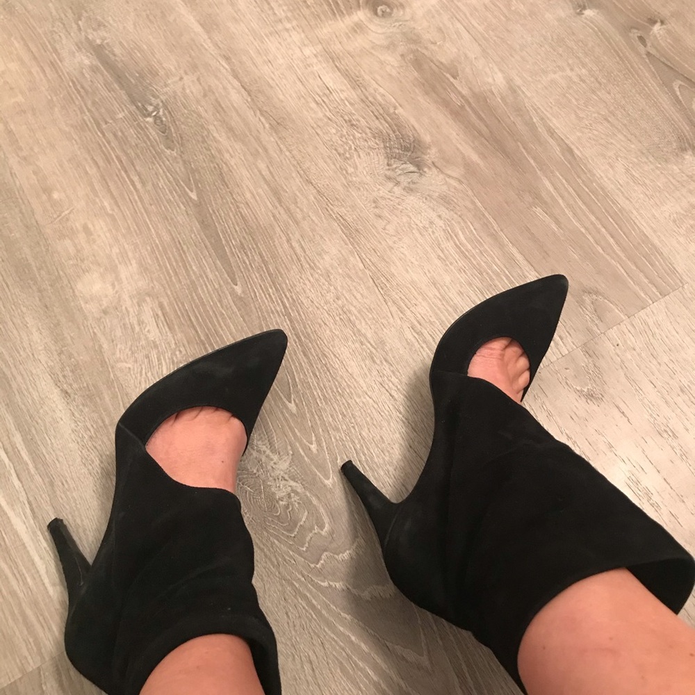 Suede booties